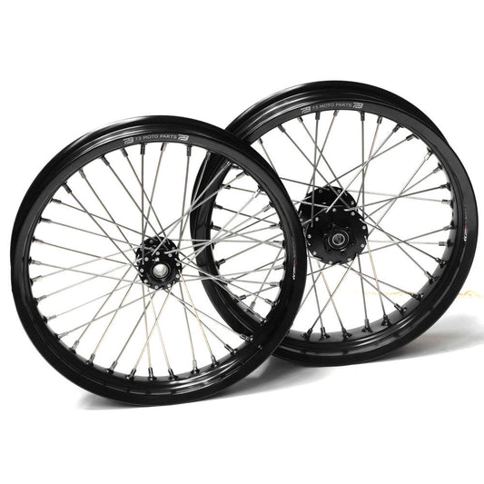 Rawrr Mantis / X Pro 17" Supermoto Wheels with Buchanan's Heavy Duty Spokes