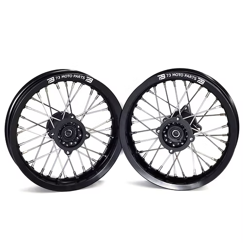 Rawrr Mantis Mini 12" Supermoto Wheels with Buchanan's Heavy Duty Spokes