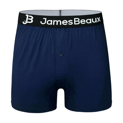 Men's Navy 95% Viscose from Bamboo Boxer Shorts