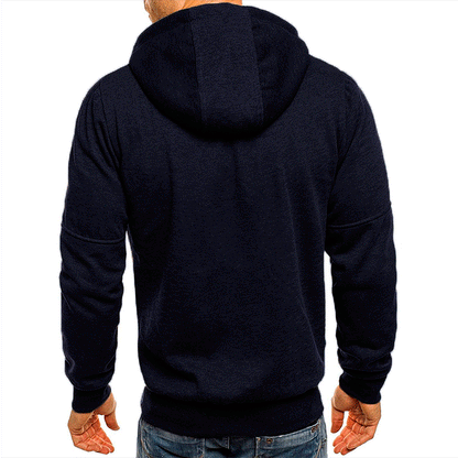 Men's Loose Fit Full-Zip Work Hoodie