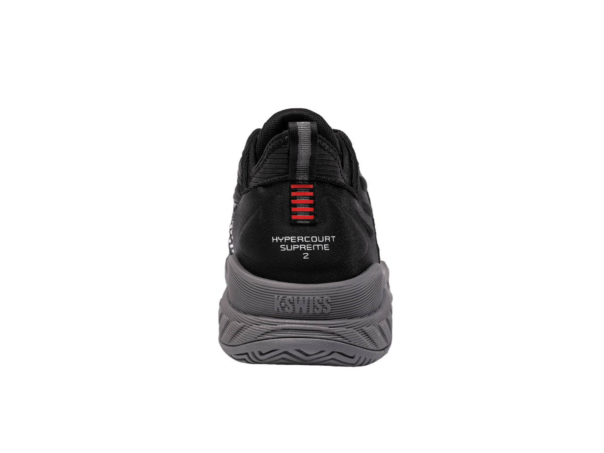 09071-038-M | HYPERCOURT SUPREME 2 | BLACK/STEEL GRAY/FIREY RED