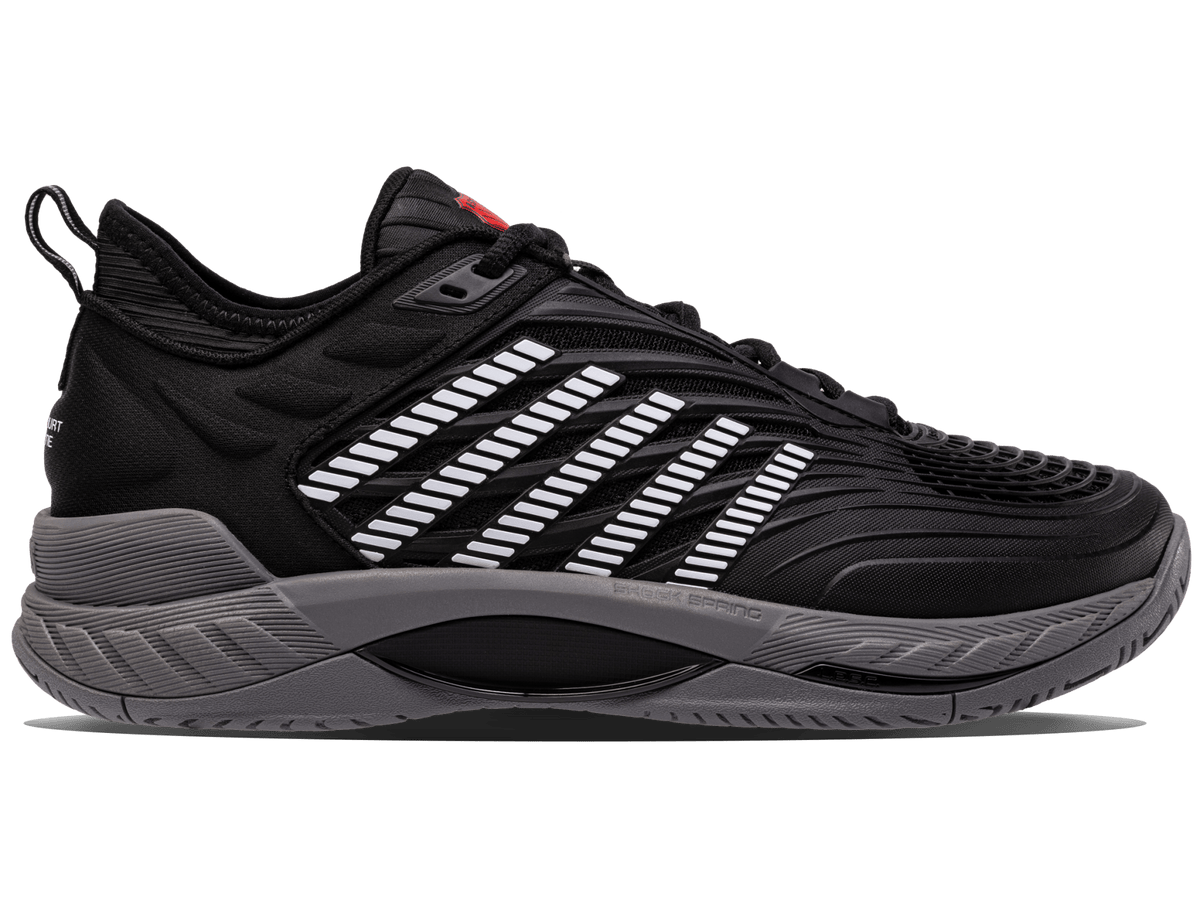 09071-038-M | HYPERCOURT SUPREME 2 | BLACK/STEEL GRAY/FIREY RED