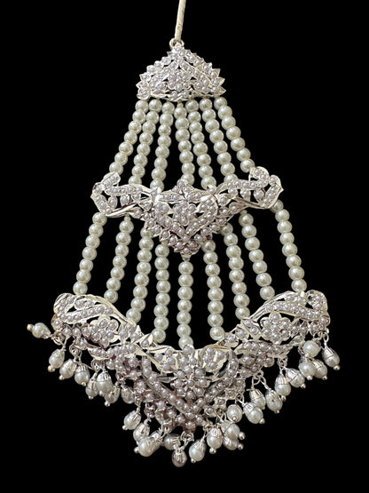 DJHR102 Asmita silver plated jhoomar ( READY TO SHIP )