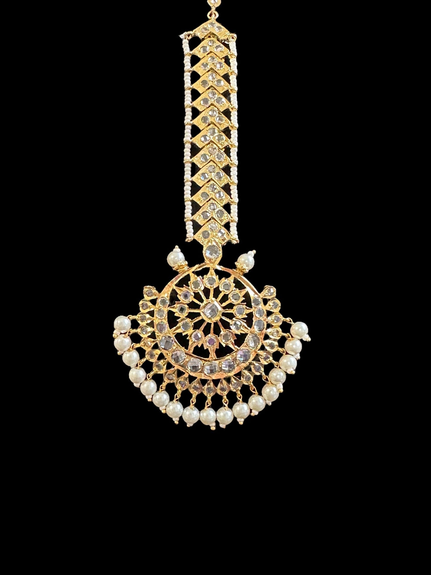 DJTK141 RIZA tika in Shell pearls  (READY TO SHIP)