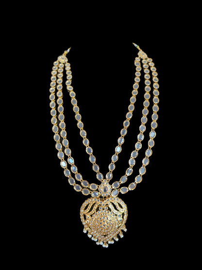 BR493 Nazia bridal set with fresh water pearls ( SHIPS IN 3 WEEKS )