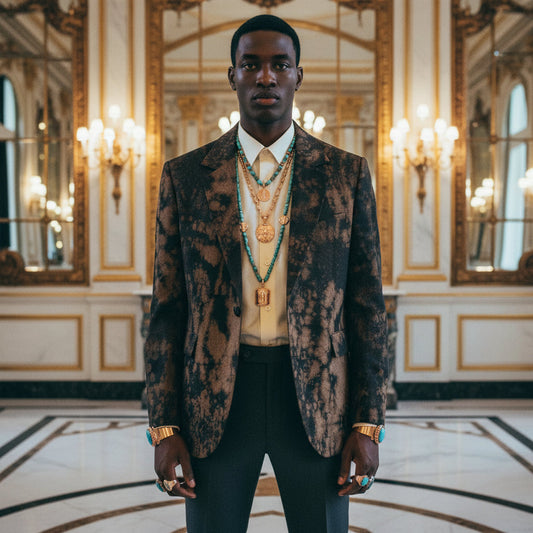 Oxidation Wash Cotton Men's Blazer Jacket