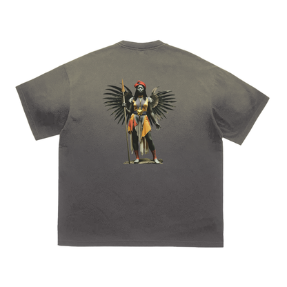 Amaru Khan Stars Deux Vintage Washed Tiger Stripes Dyed Gradient T-Shirt