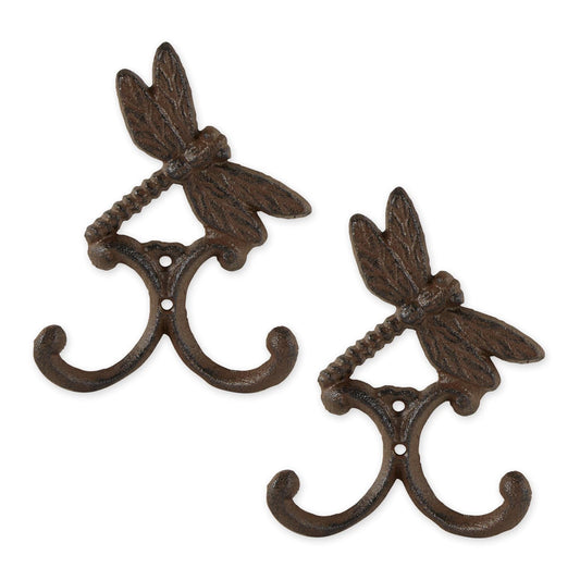 DRAGONFLY WALL HOOK SET OF 2
