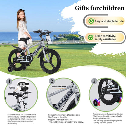 16 Inch Kids Bike with Training Wheels and Adjustable Seat