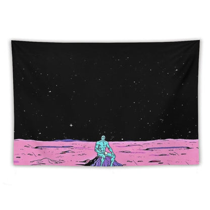 (Fixed) Dr. Manhattan Sitting on Mars (comic) Tapestry
