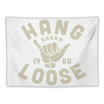 Vintage Surf Sticker Shaka Tapestry