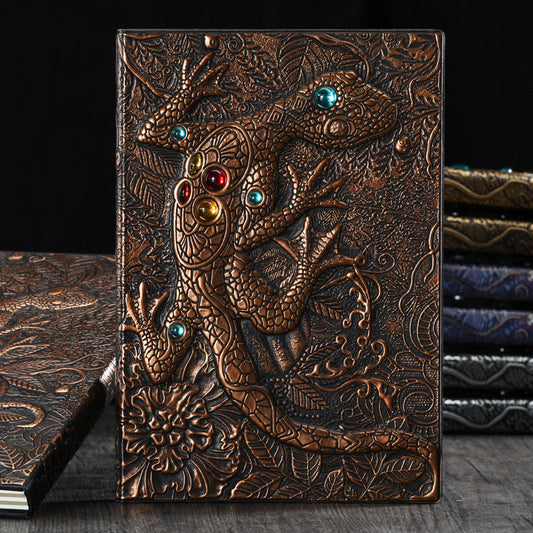3D Embossed Gecko Journal