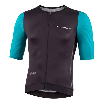 2024 Nalini LASER Men's Cycling Jersey (Turquoise/Black) S-3XL