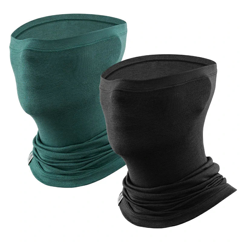 Merino Wool Thermal Neck Gaiter Face Mask for Men Women
