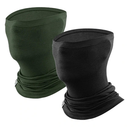 Merino Wool Thermal Neck Gaiter Face Mask for Men Women