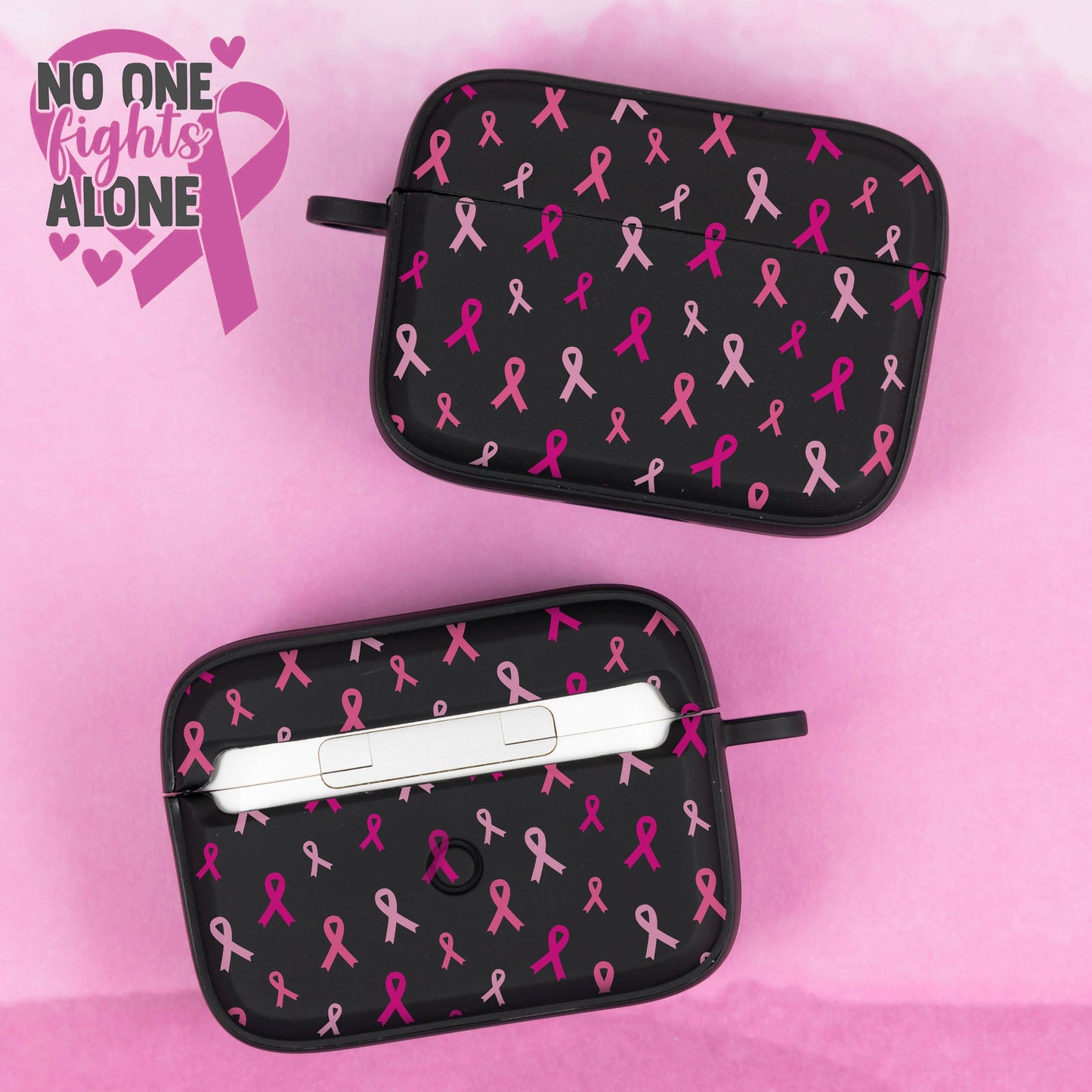 Breast Cancer Awareness HDX Apple AirPods Pro 1 & 2 Case Cover