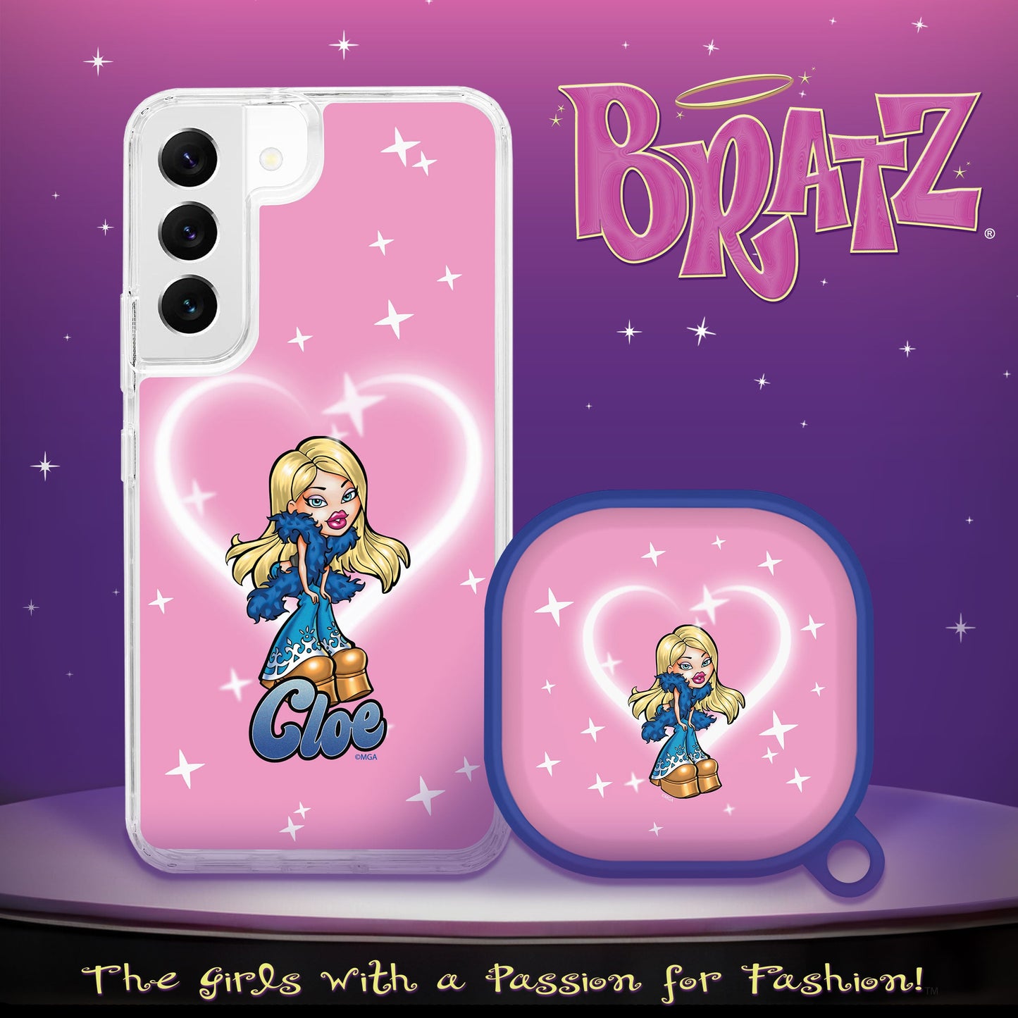 Bratz® Passion For Fashion HD Samsung Galaxy S22 Series and Buds Pro Combo Package