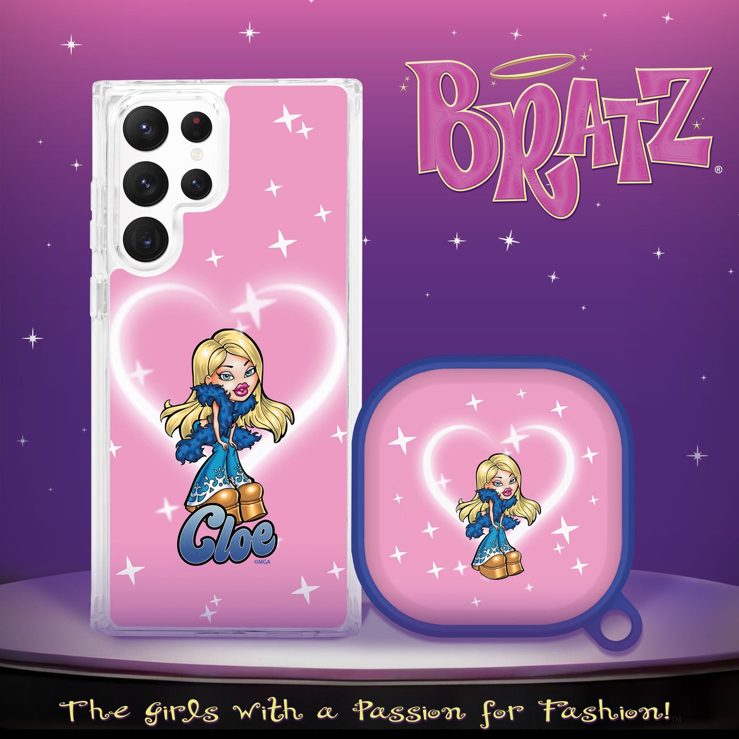 Bratz® Passion For Fashion HD Samsung Galaxy S22 Series and Buds Pro Combo Package