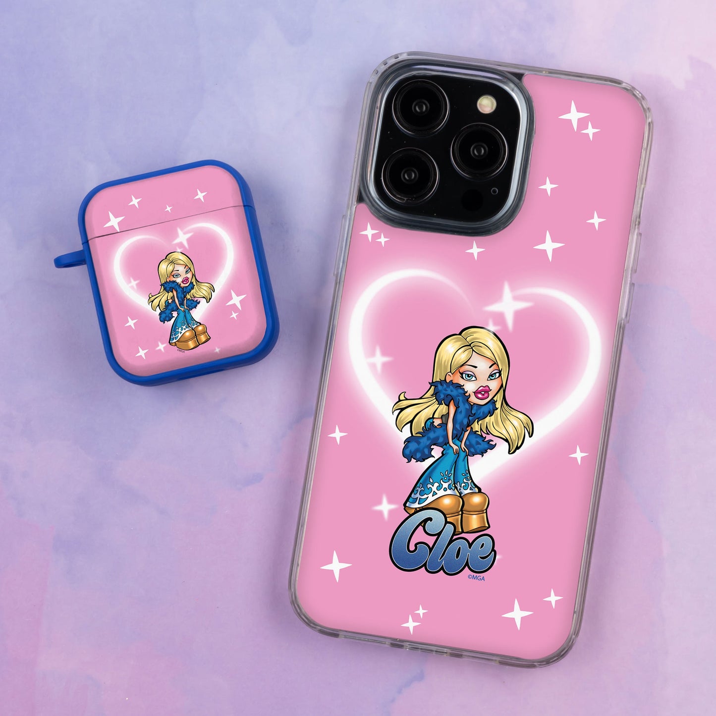Bratz® Passion For Fashion HD Apple iPhone 14 Mag-Safe Phone Case and AirPods Gen 1 & 2 Combo Package