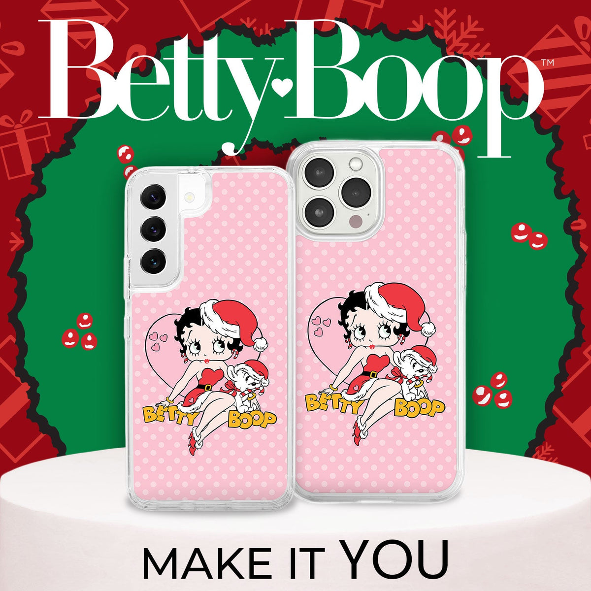 Betty Boop Christmas HD Apple iPhone 16 Mag-Safe Phone Case