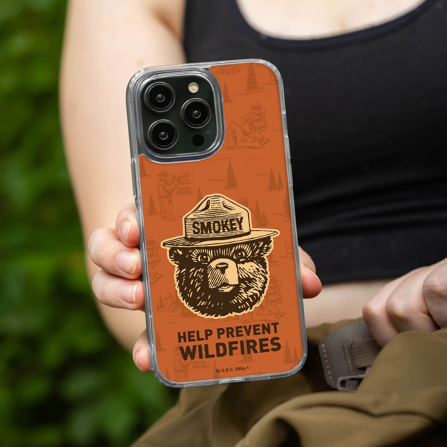 Smokey Bear Classic HD Apple iPhone 12 Series Mag-Safe Phone Case