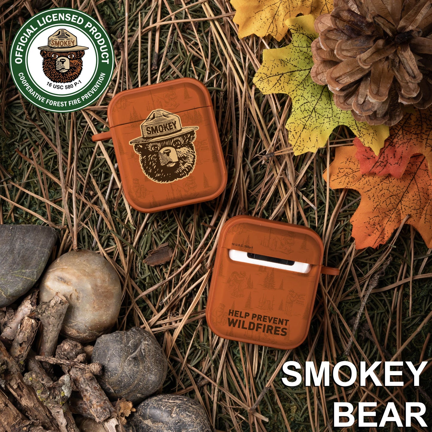 Smokey Bear Classic HDX Apple AirPods Gen 1 & 2 Case Cover
