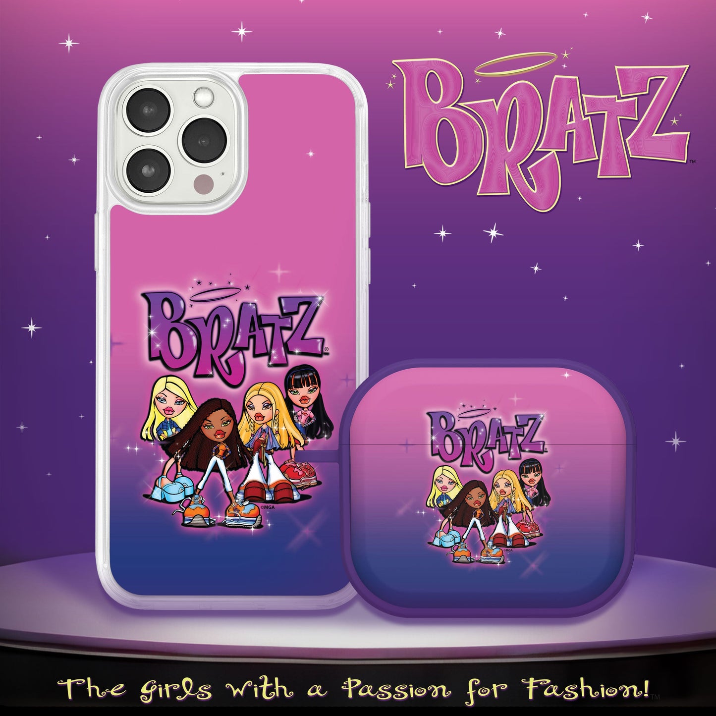 Bratz® Classic HD Apple iPhone 13 Mag-Safe Phone Case and AirPods Gen 3 Combo Package
