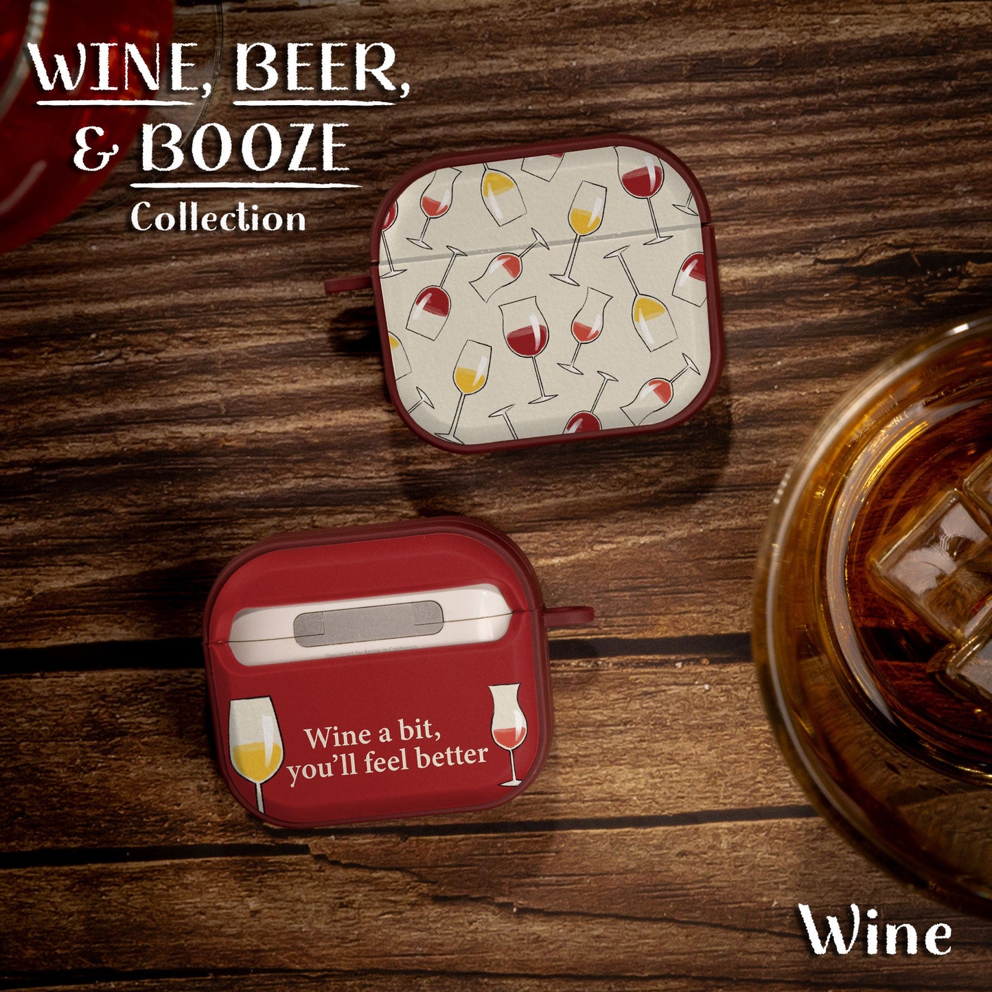 Wine, Beer, & Booze HDX Apple AirPods Gen 3 Case Cover