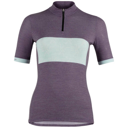Campagnolo Ekar Lusaan Wool Women's Cycling Jersey (Violet / Green) XS, S, M, L