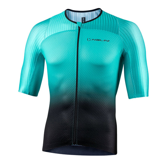 Nalini Ergo Fit Men's Cycling Jersey Turquoise/Black 3XL