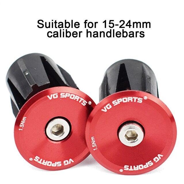 1 Pair Road Folding Bike Handlebar Grip Ends Cap Racing Cycling Handle Bar Plugs Outdoor Cycling Aluminum Bike Handlebar End Plugs Expanding Locking Bar End Caps For Road Bike Mountain Bike