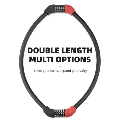 ROCKBROS 5-Digit Bike Cable Lock, Lightweight Portable Combination Lock