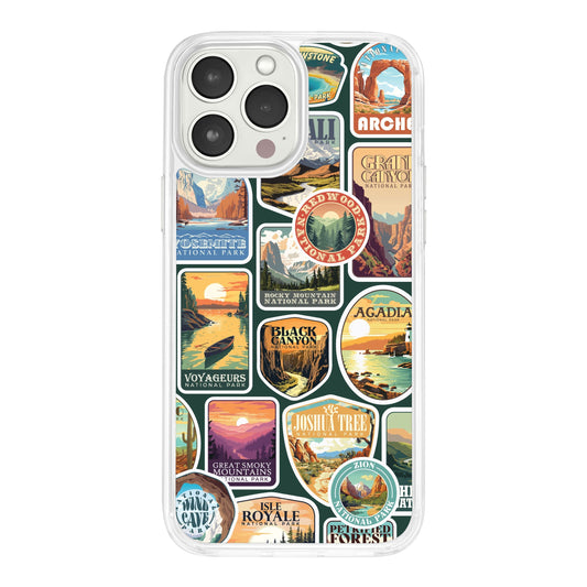 National Parks Stickers HD Apple iPhone 11 Series Phone Case
