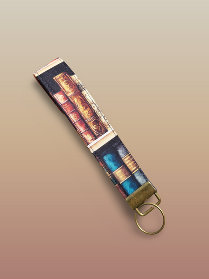 Books V2 Key Fob Wristlet Keychain