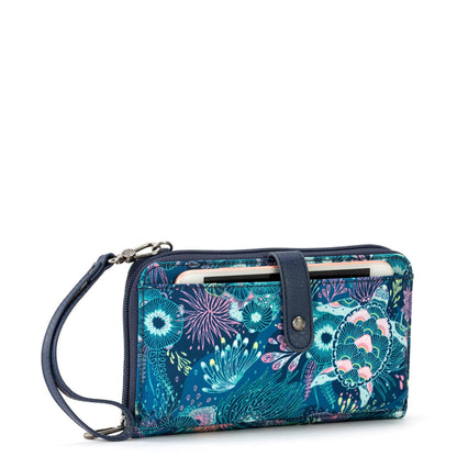 Smartphone Wallet - EcoTwill - Royal Blue Seascape