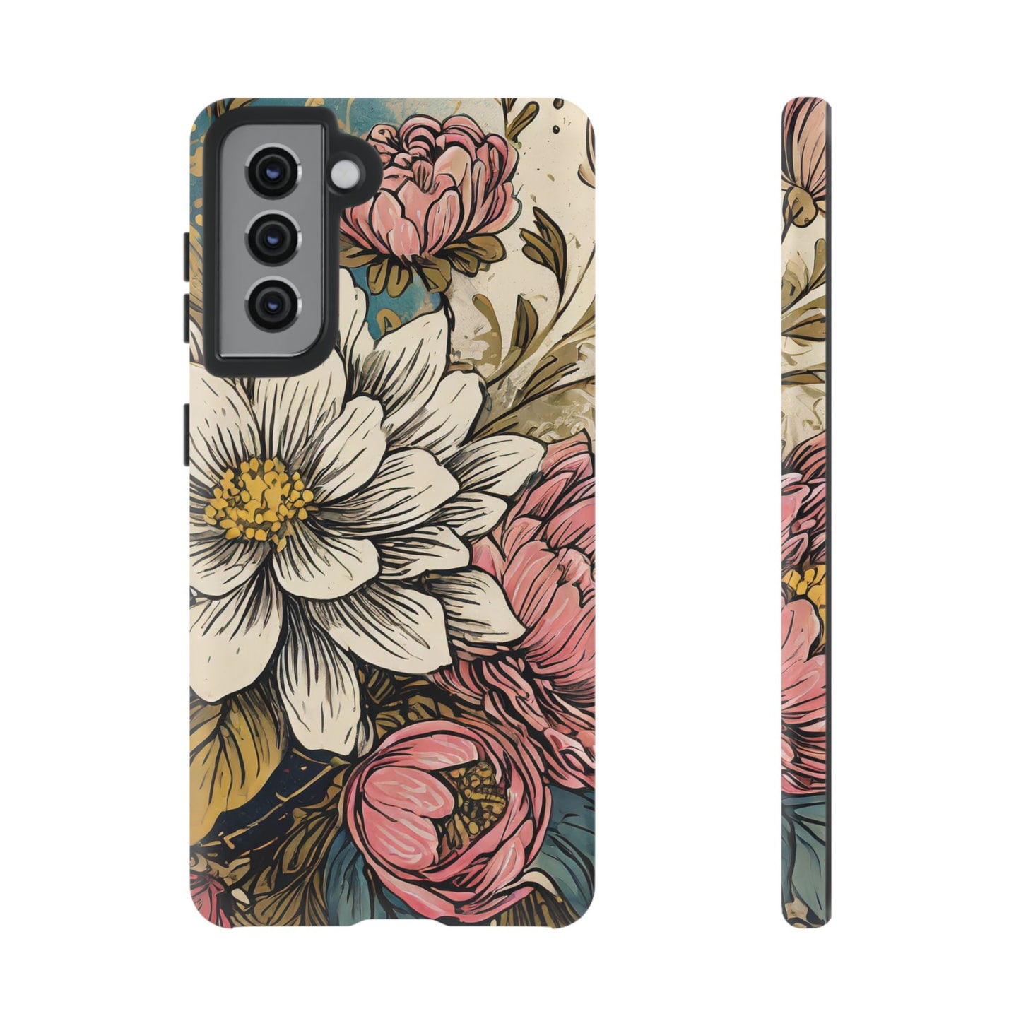 Beautiful White Floral Tough Case