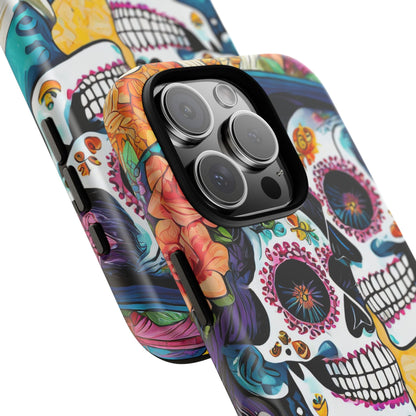 Loving Sugar Skull Couple Tough Phone Case