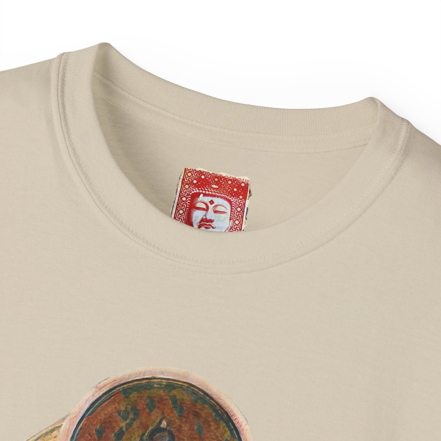 Fine Art Buddha Oil Paint Print Unisex Ultra Cotton Tee