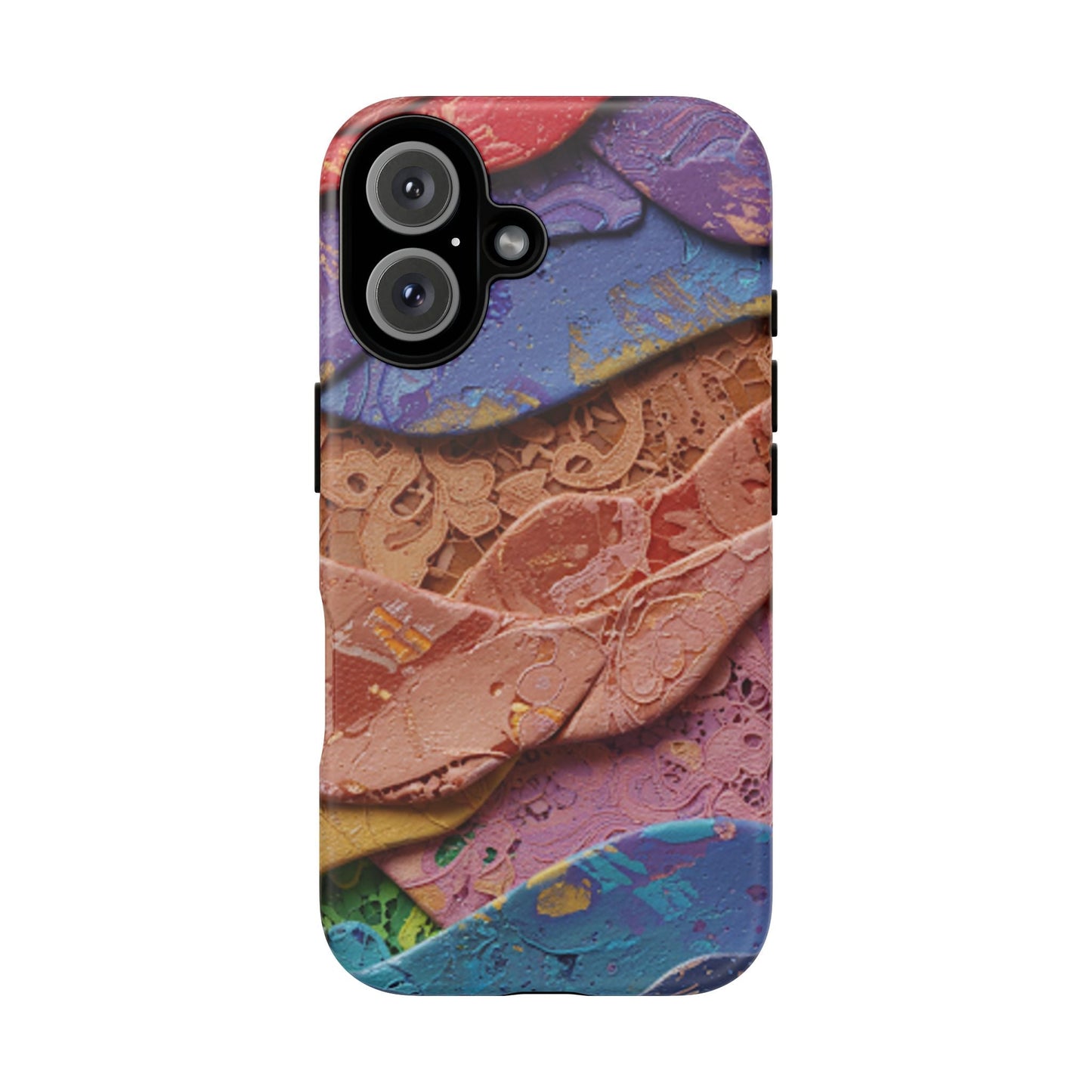 Abstract Painted Lace Tough Phone Case