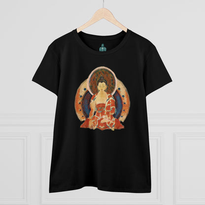 Buddha Gouache Print Women's Cotton Tee