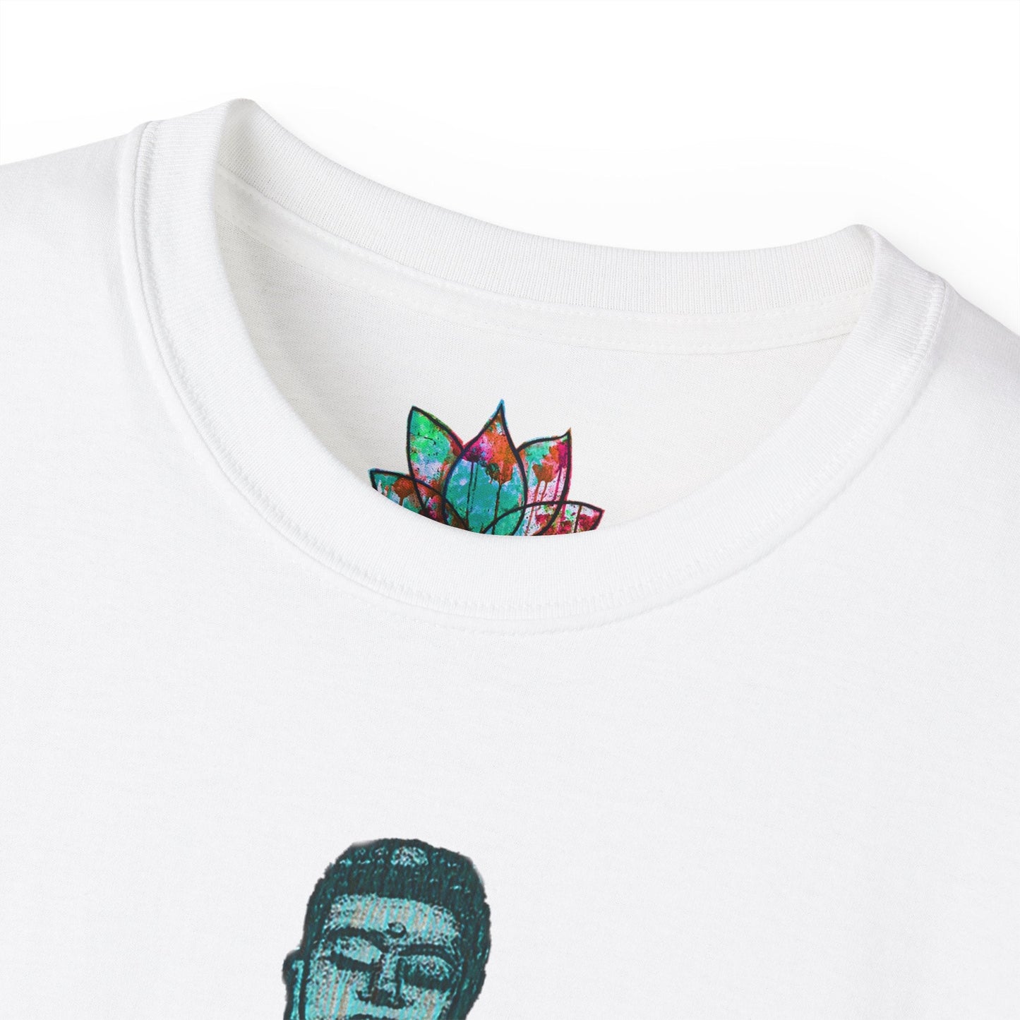 Fine Art Buddha Chalk Drawing Print Unisex Ultra Cotton Tee