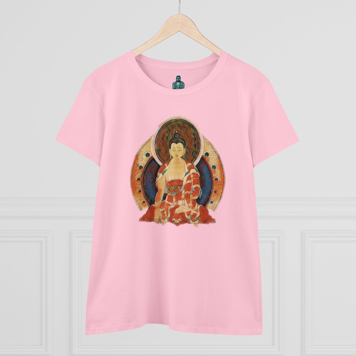 Buddha Gouache Print Women's Cotton Tee