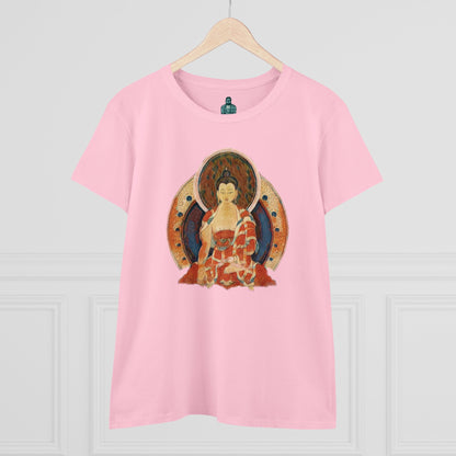 Buddha Gouache Print Women's Cotton Tee