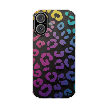 Vibrant Leopard Print Flexi Phone Case