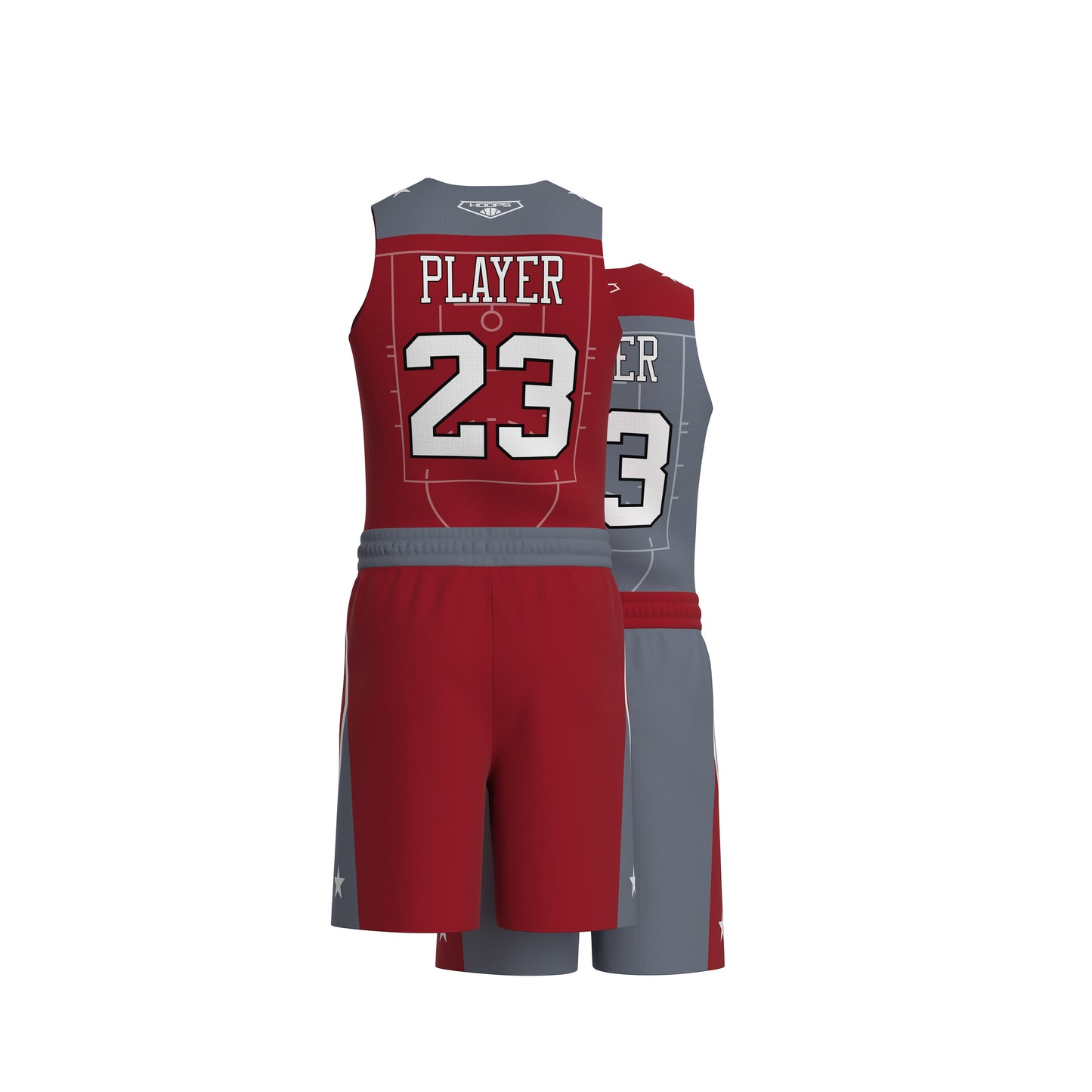 Custom All-Star Reversible Basketball Uniform  - 101 Tiger
