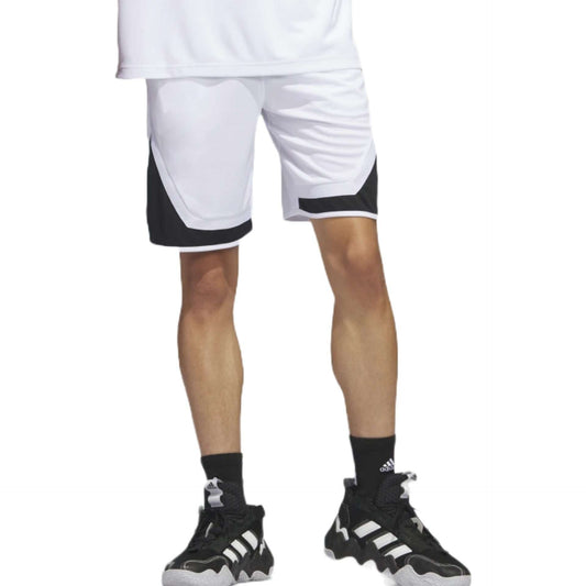 adidas Men's Pro Block Shorts - White / Black