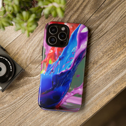 Vibrant Color Splash Tough Phone Case