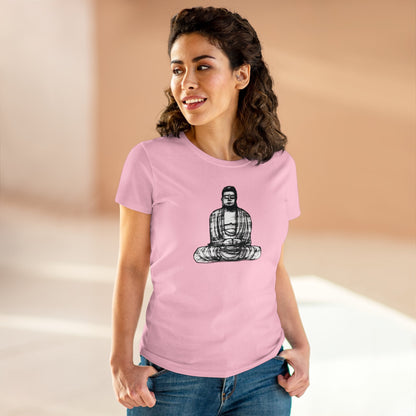 Buddha Sketch Women's Cotton Tee