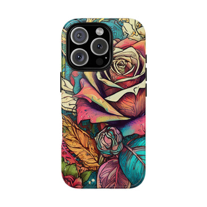 Colorful Roses Tough Phone Case