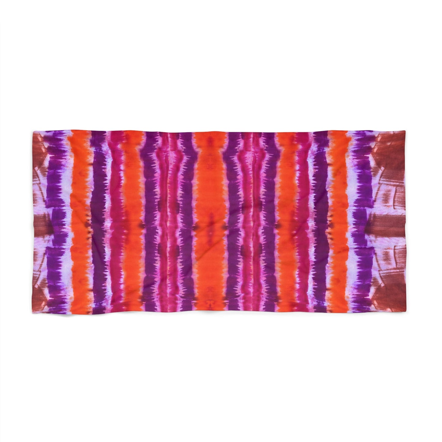 Drip Dyed Print Beach Towel